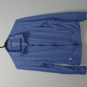 Lolë blue lightweight athletic front zip jacket medium
